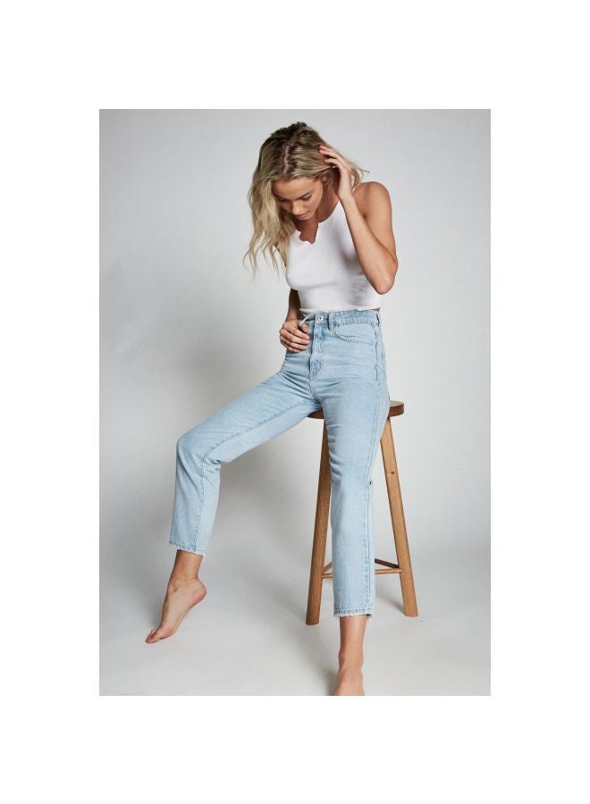 Cotton On Cotton Mom Jeans Laguna Blue  - Image 3
