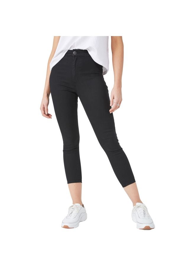 Cotton On - High Rise Capri Jeggings Black - Image 1
