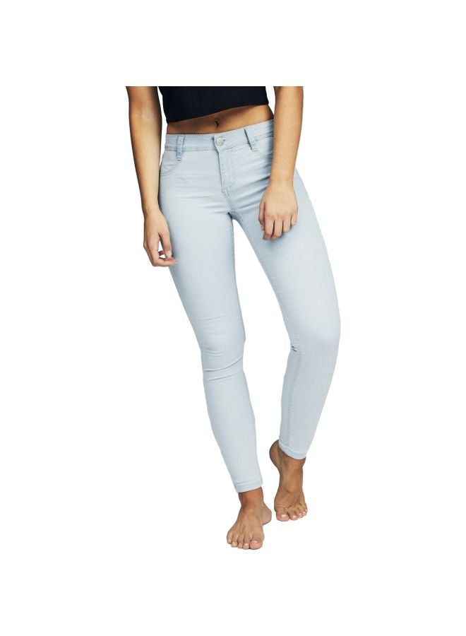 Cotton On Mid Rise Jeggings Bleach Blue  - Image 1