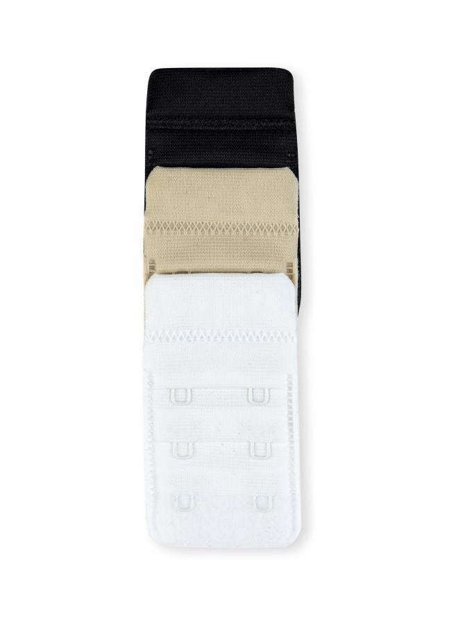 Marks & Spencer 3-Piece 2 Hook Bra Extenders White/Beige/Black - Image 2