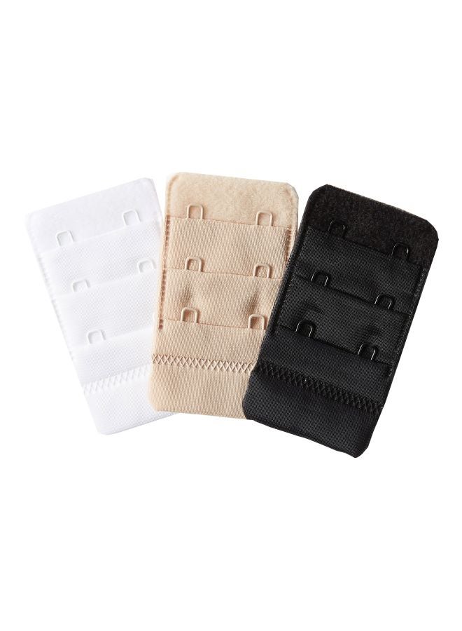 Marks & Spencer 3-Piece 2 Hook Bra Extenders White/Beige/Black - Image 1