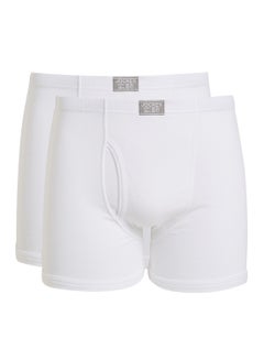 2 Pack Boxer Briefs White