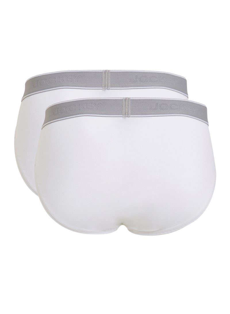 JOCKEY - 2 Pack Midi Briefs White - Image 1