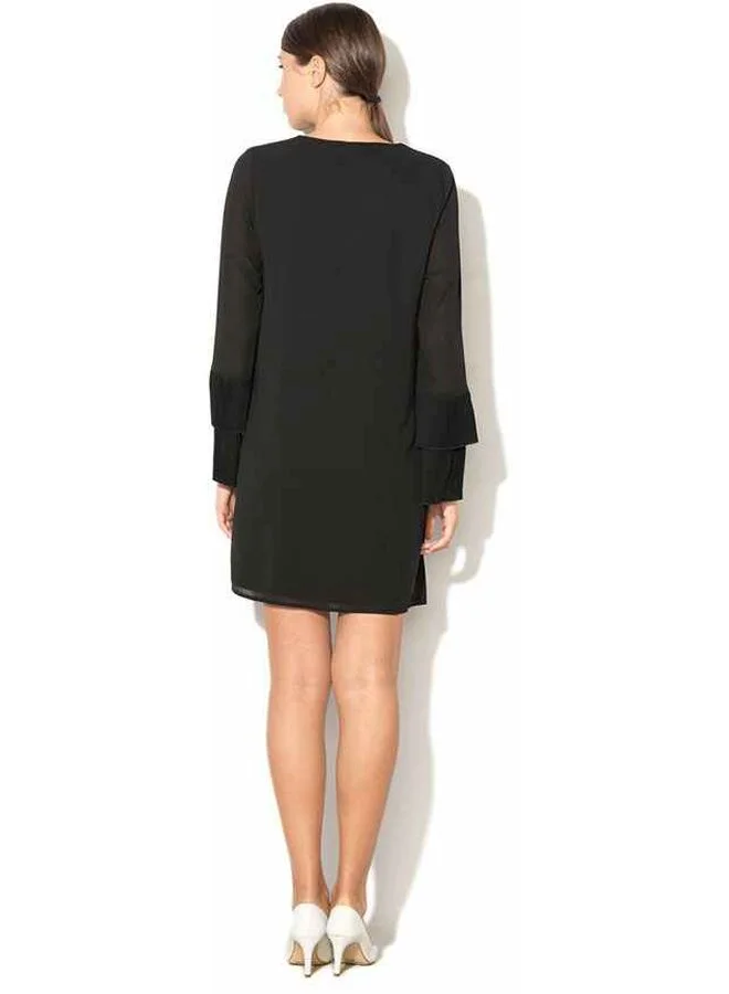 فيرو مودا Bell Sleeve Dress أسود
