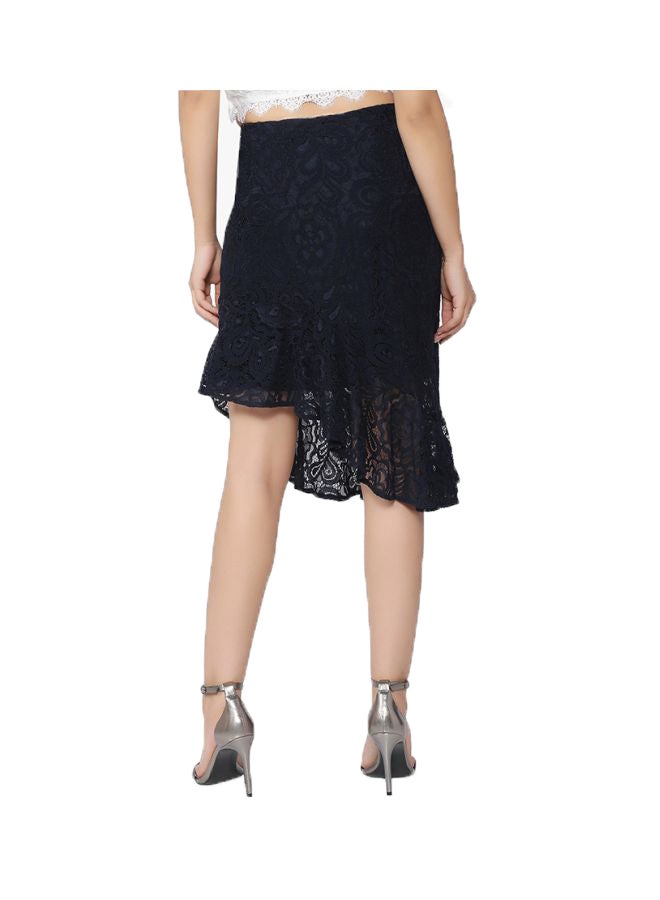 VERO MODA - Lace Design Skirt Blue - Image 1