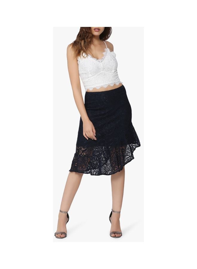 VERO MODA - Lace Design Skirt Blue - Image 1