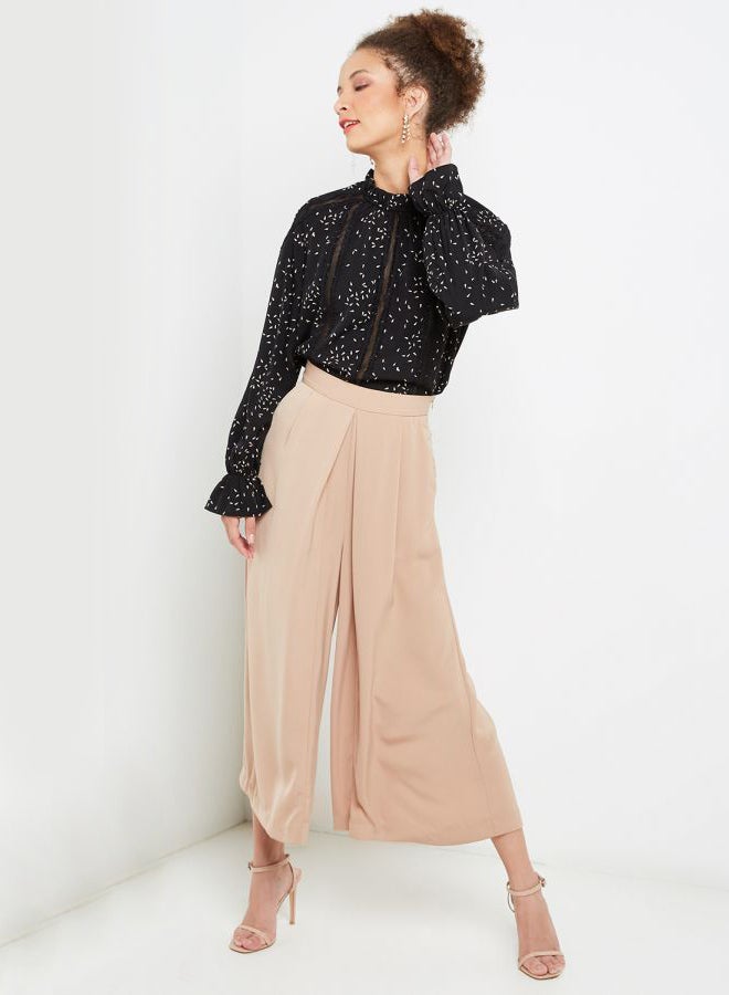 VERO MODA Tear Printed Long Sleeve Top Black  - Image 3