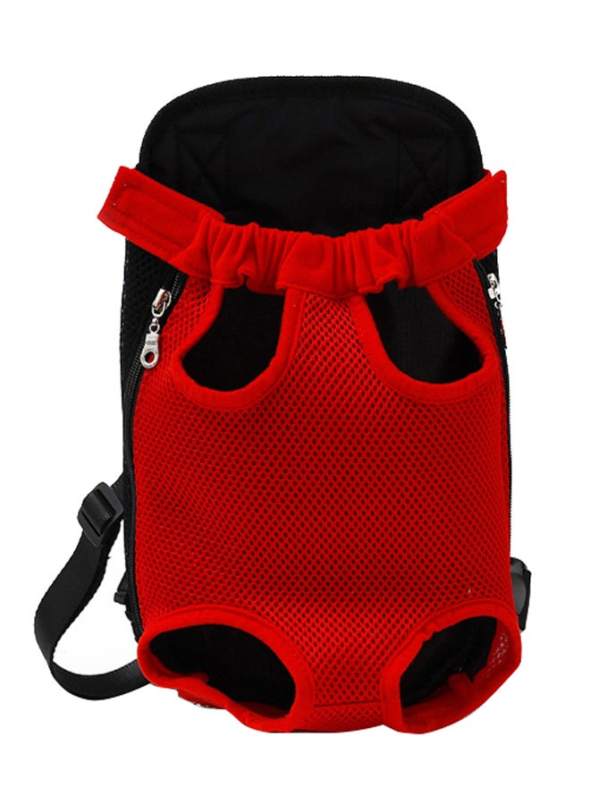 Generic Portable Outdoor Dog And Cat Carrier Backpack Red M - Image 1