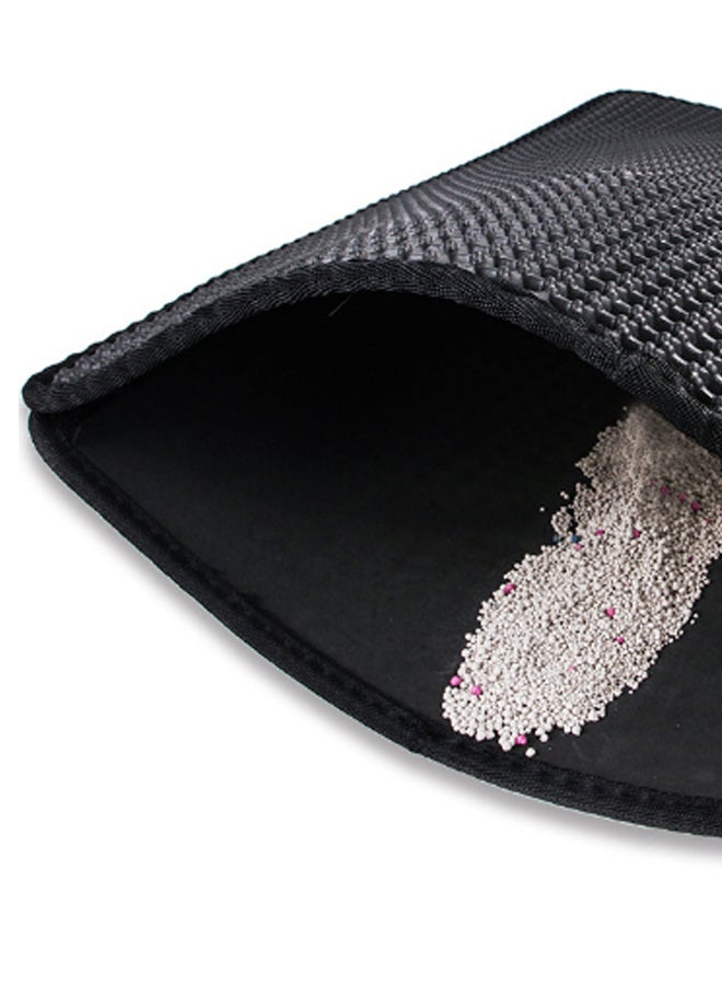 Foldable Double Layer Cat Litter Mat Black 30 x 30cm - Image 2