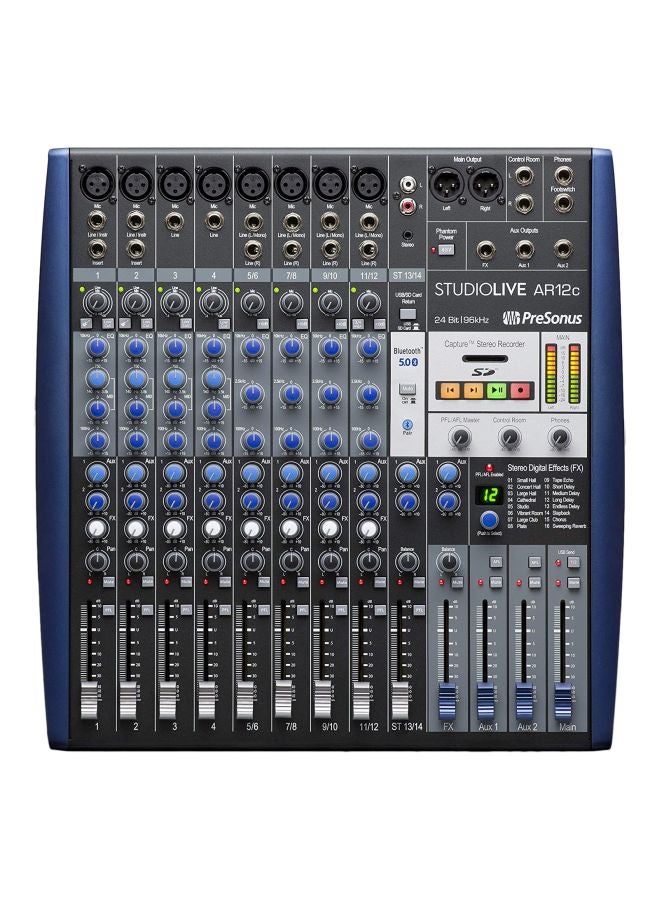 Presonus StudioLive AR12C Mixer 140142 Black/Grey/Blue - Image 1