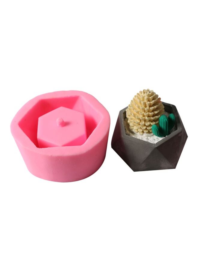 فيس مايل قالب زراعة من السيليكون وردي 14x14x9سم - Image 1