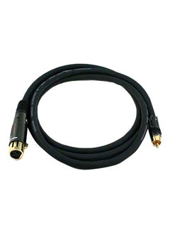 Monoprice Premier Series 16AWG XLR Female To RCA Male Cable Black  - Image 1