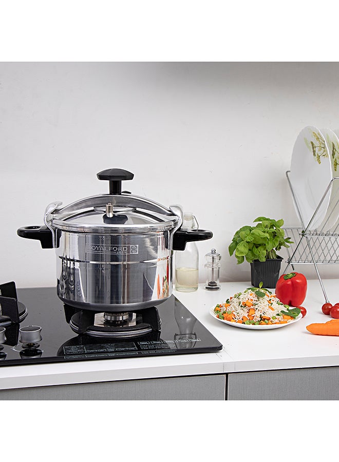 Royalford - Aluminium Pressure Cooker Silver Silver - Image 1