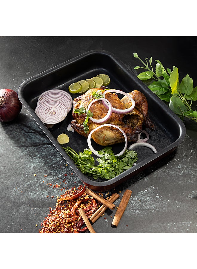 Royalford - Non-Stick Rectangle Baking Tray Aluminium Alloy 32Cm Durable Non-Stick Coating For Easy Food Release And Cleanup Multicolor - Image 1