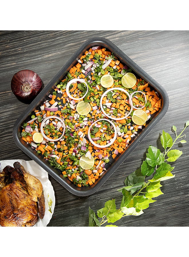 Royalford - Non-Stick Rectangle Baking Tray Aluminium Alloy 32Cm Durable Non-Stick Coating For Easy Food Release And Cleanup Multicolor - Image 1