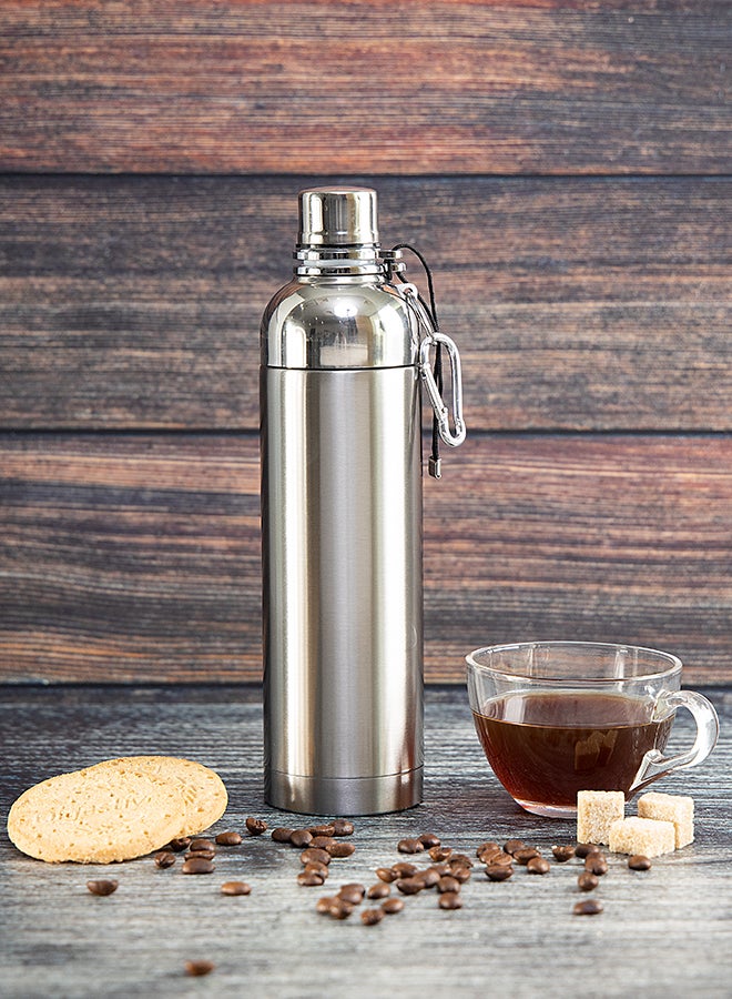 Royalford - Vaccum Sport Bottle Silver 500ml - Image 1