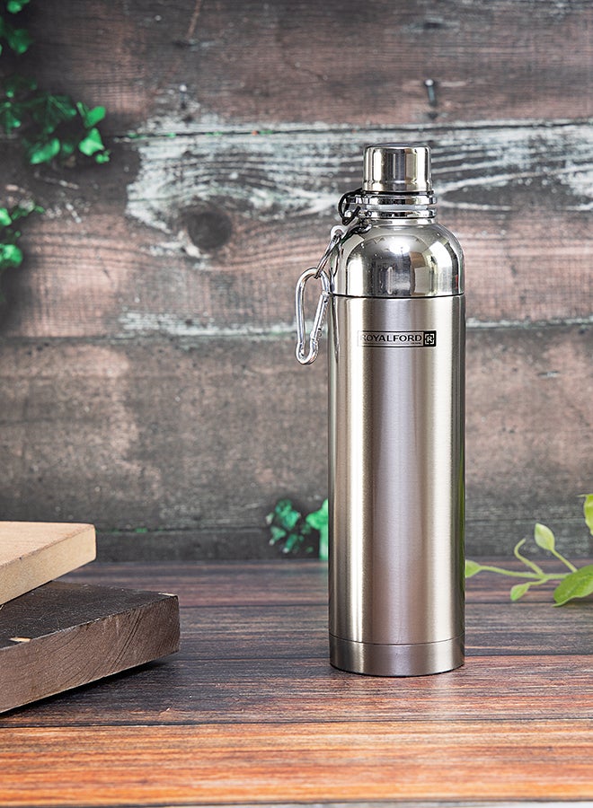 Royalford - Vaccum Sport Bottle Silver 500ml - Image 1