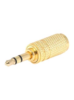 Monoprice 3.5 mm Stereo Plug To 3.5 mm Mono Jack Adapter Gold/Black 
