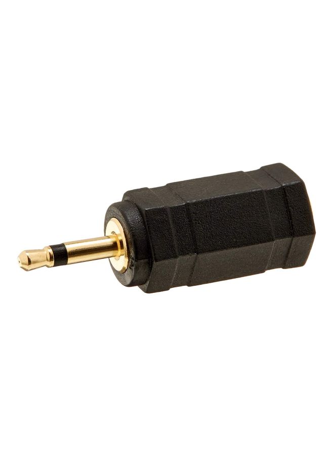 Monoprice Gold Plated Mono Plug To Mono Jack Adaptor Black - Image 2