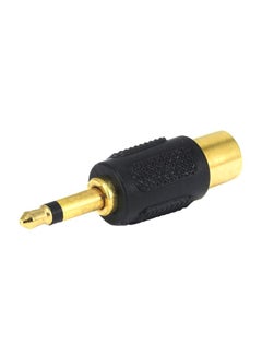Monoprice 2-Piece Mono Plug To RCA Jack Adapter Black/Gold 