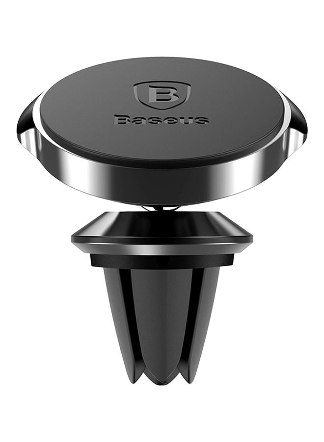 Baseus Small Ear Magnetic Car Phone Holder Universal Air Vent Stand for Smartphone, Compatible with iPhone 13 /13 Mini/13Pro/ 13 Pro 12/ mini/ pro max/ 11/ 11 pro/ 11 pro Max/XS /XR and Samsung S21 ultra and More Black  - Image 1