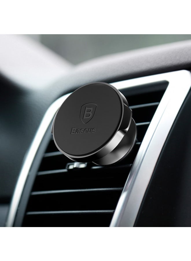 Baseus Small Ear Magnetic Car Phone Holder Universal Air Vent Stand for Smartphone, Compatible with iPhone 13 /13 Mini/13Pro/ 13 Pro 12/ mini/ pro max/ 11/ 11 pro/ 11 pro Max/XS /XR and Samsung S21 ultra and More Black  - Image 4