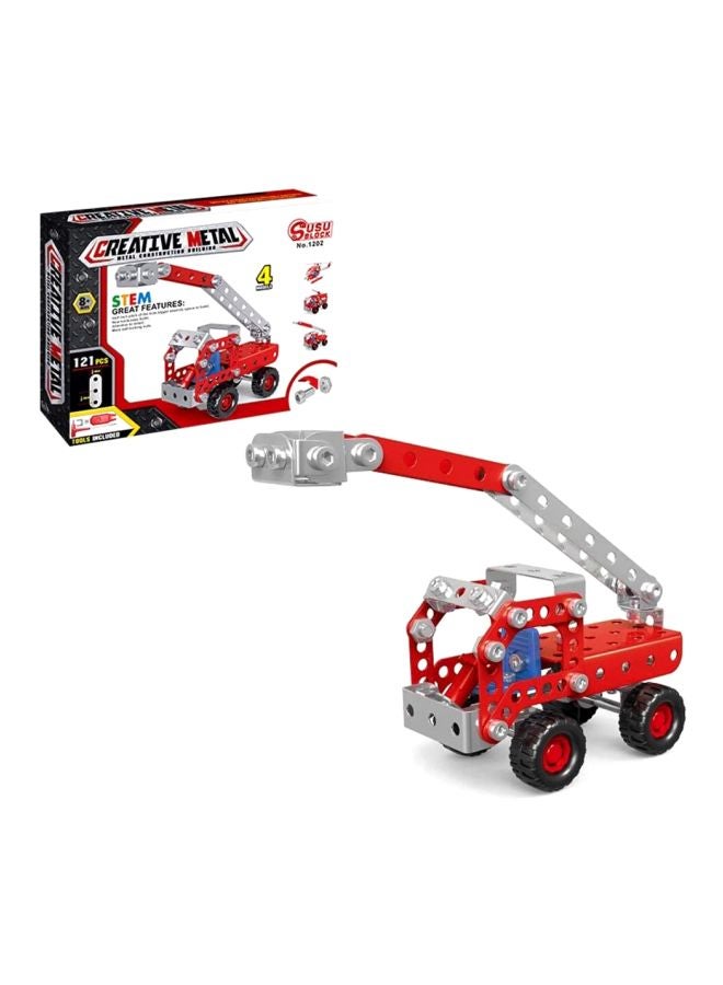 روبيك مجموعة بناء شاحنة إطفاء 4 في 1 مكونة من 121 قطعة - Image 2