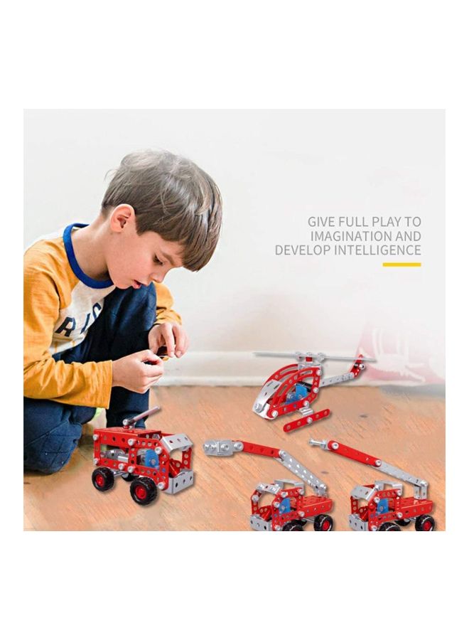 روبيك مجموعة بناء شاحنة إطفاء 4 في 1 مكونة من 121 قطعة - Image 5