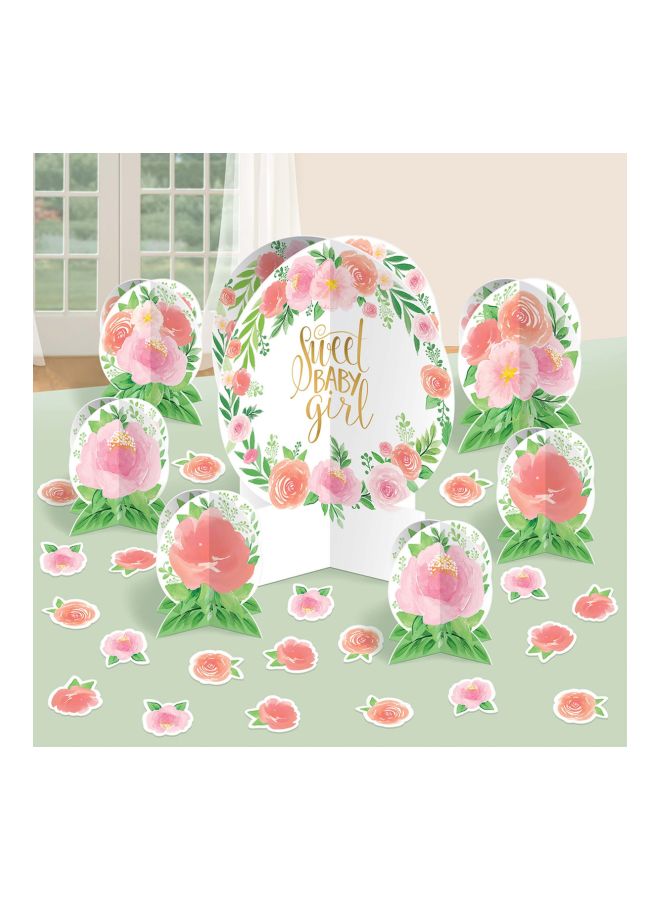 Amscan Floral Printed Table Decorating Kit - Image 2