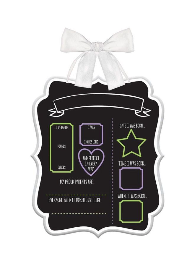 Amscan Love You Moon Printed Baby Shower Ribbon Bow Hanger 14x9inch - Image 2