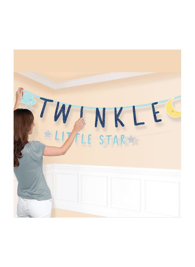 Amscan Twinkle Little Star Jumbo Letter Banner 10inch - Image 2