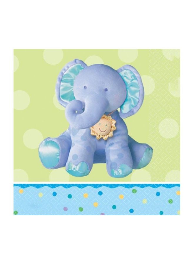 Amscan - 16-Piece Teeny Tiny Boy Printed Party Beverage Tissues Set - Image 1