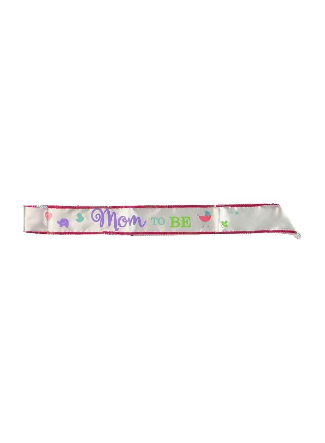 Amscan Mom To Be Fabric Sash 65inch - Image 1