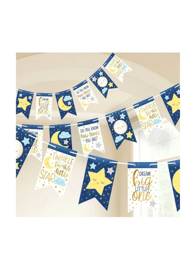 أمسكان لافتات مثلثية الشكل بطبعة ليل مليء بالنجوم طراز 122152 24بوصة - Image 2