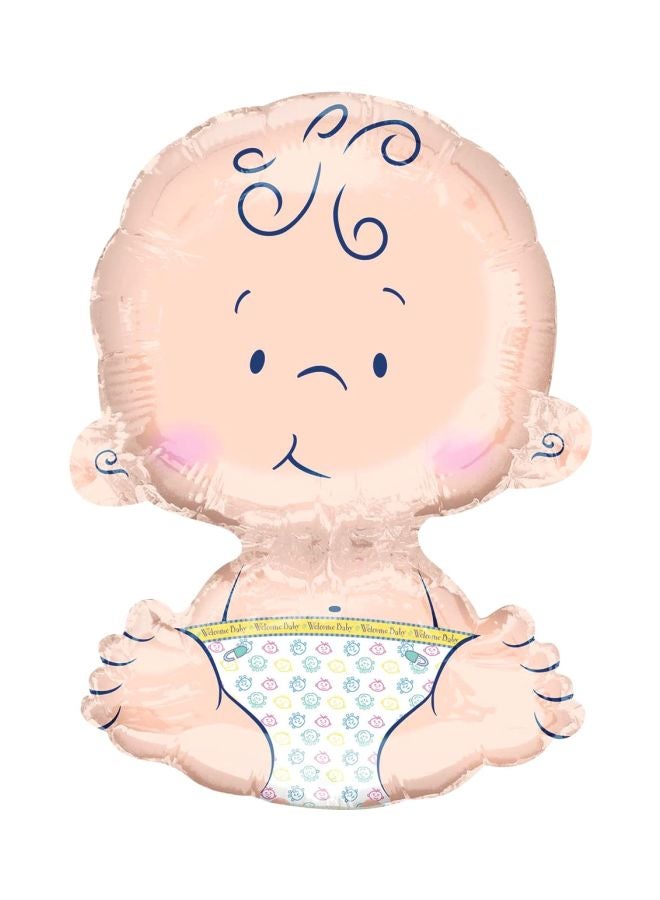 Anagram Welcome Baby Foil Balloon - Image 2