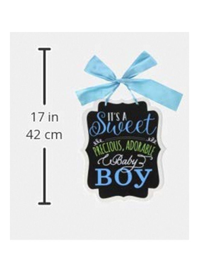 Amscan Baby Themed Ribbon Bow Hanger Sign 36 x 23cm - Image 2