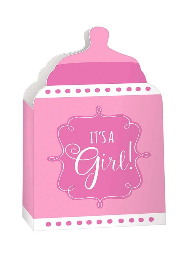 Amscan Baby Shower Girl Bottle Paper Container 12.7x6.99cm - Image 2