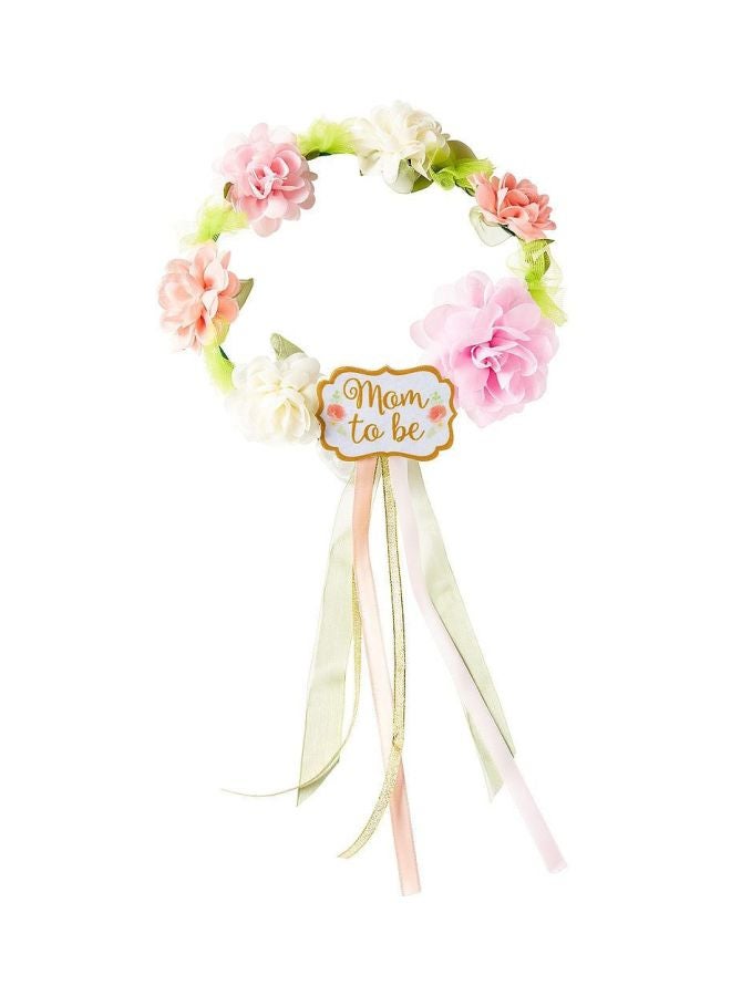 Amscan Mom To Be Floral Headband - Image 1