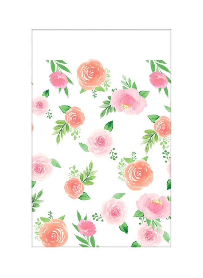 Amscan Floral Printed Paper Tablecover 55.12 x 95.67 x 0.43inch - Image 1