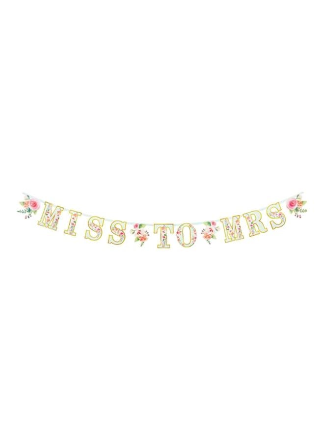 Amscan Miss To Be Jumbo Letter Banner 29x25.4x1.3cm - Image 2