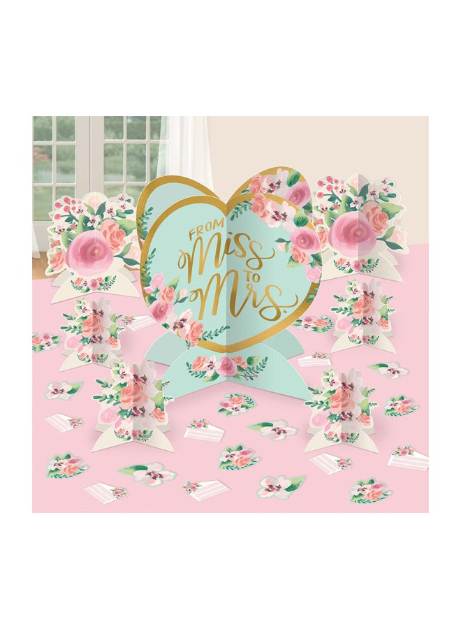 أمسكان مجموعة قطع تزيين رئيسية للطاولة بتصميم زهور - Image 2