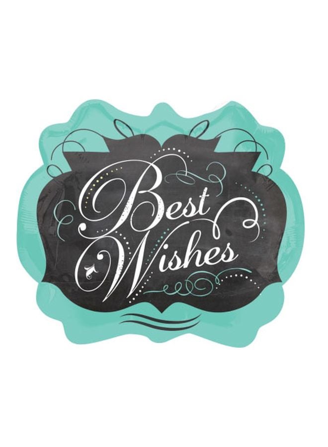 Anagram Best Wishes Printed Foil Balloon 25x22inch - Image 2