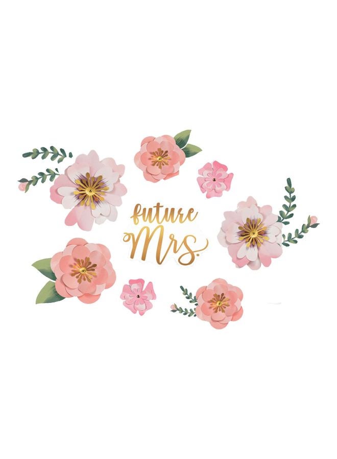 أمسكان طقم ديكور للخلفية بتصميم زهور - Image 1