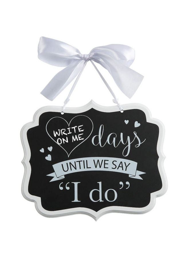 Amscan Until We Say I Do Printed Chalkboard 241450 28x23x0.7cm - Image 2
