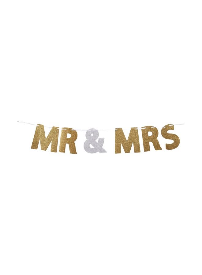 Amscan Mr. And Mrs. Wedding Letter Decorative Banner - Image 1