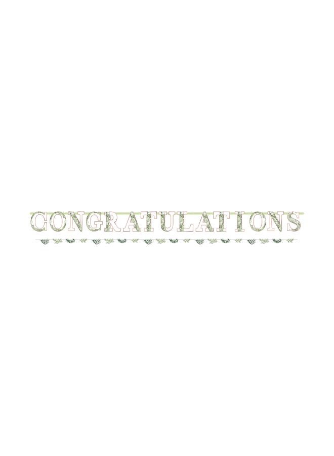 Amscan Congratulation Letter Banner - Image 1
