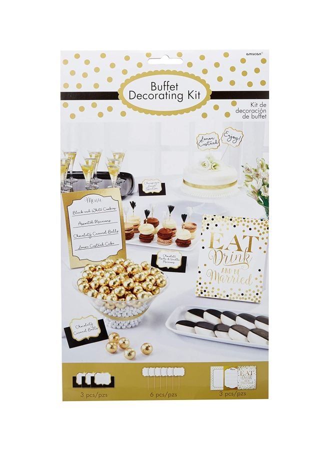 أمسكان مجموعة زينة للبوفيه من 12 قطعة - Image 1