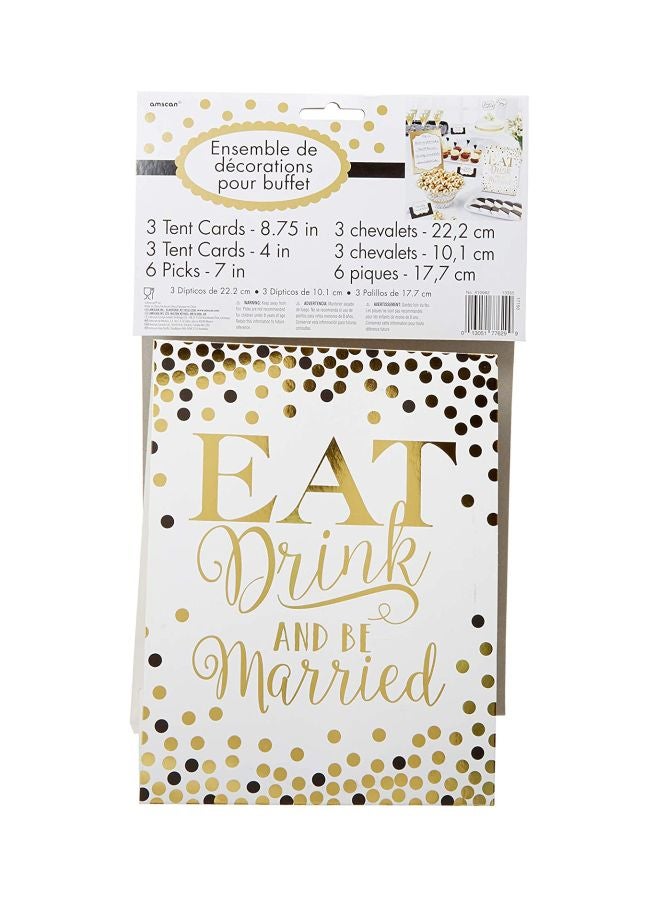 أمسكان مجموعة زينة للبوفيه من 12 قطعة - Image 2