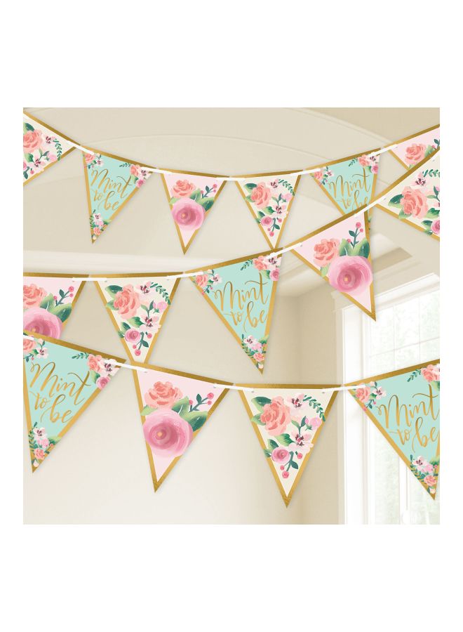 Amscan Mint To Be Pennant Banner - Image 3