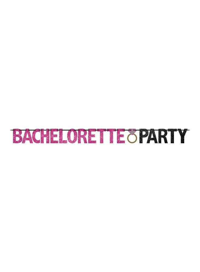 Amscan Bachelorette Glitter Party Banner 144x5inch - Image 1